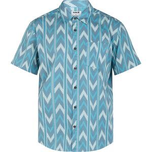 Hurley Mens One and Only Lido Stretch Button Up Shirt, NWT